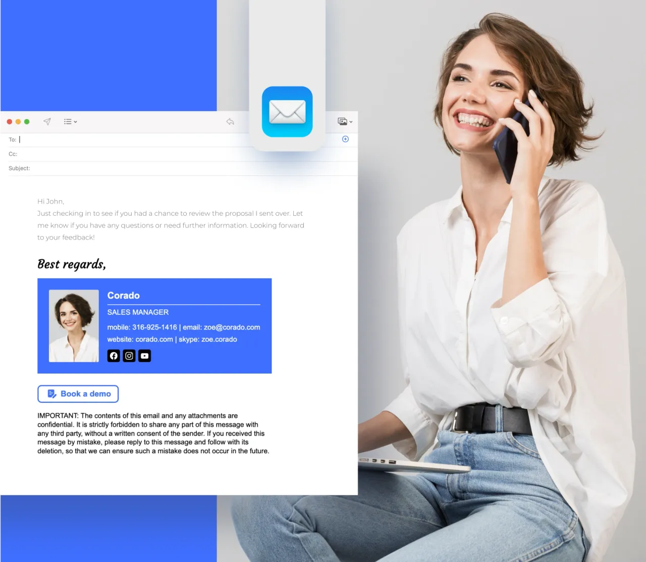 Générateur de signature d'email professionnelle Apple et Mac