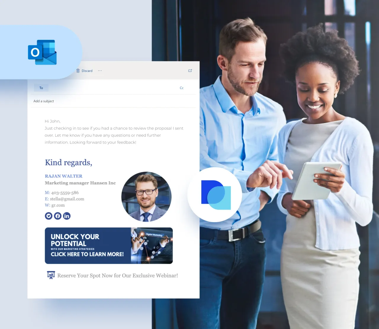 Signature Outlook Professionnelle: Générateur et Modèles