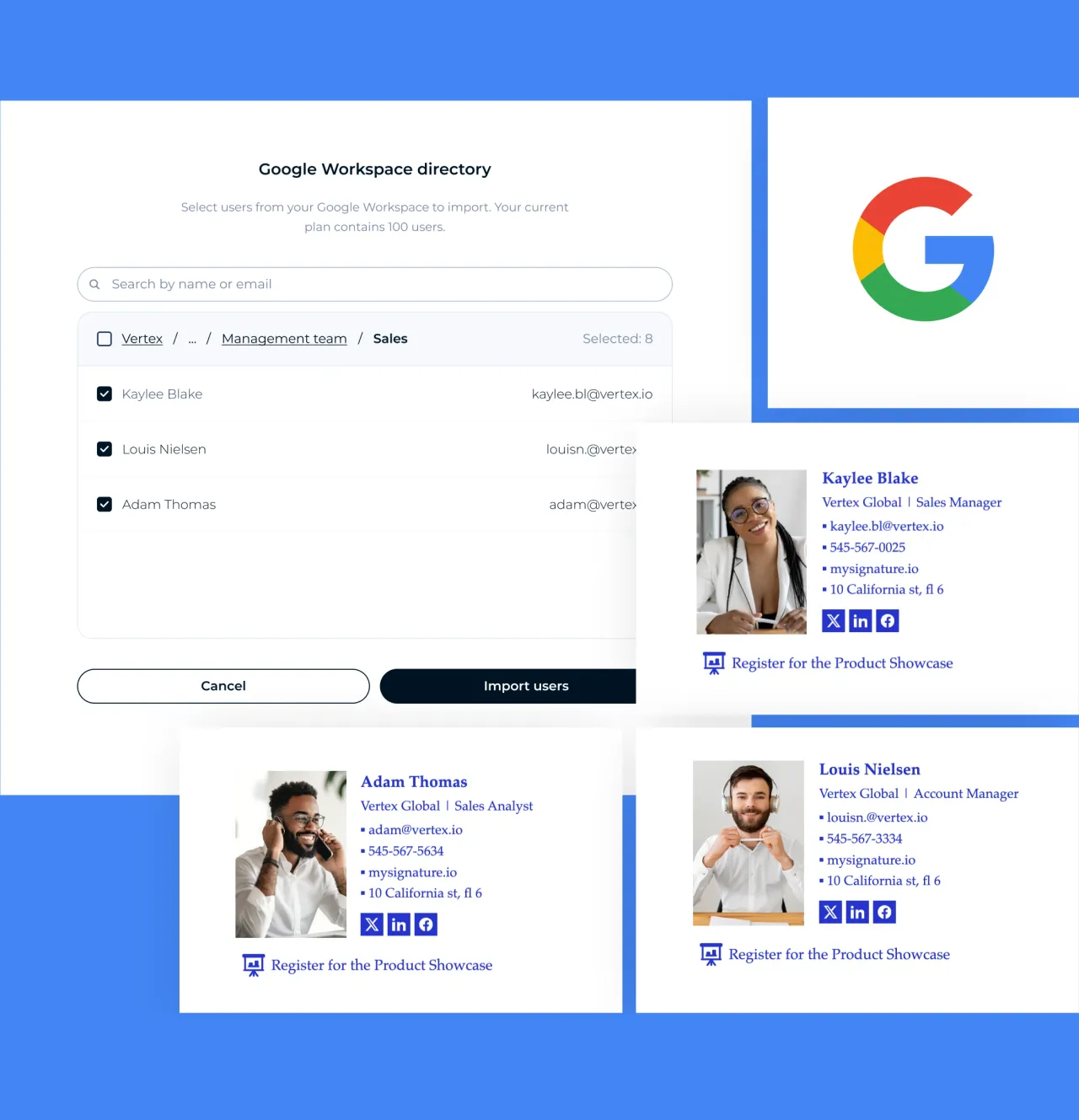 Gestion de signatures sur Google Workspace