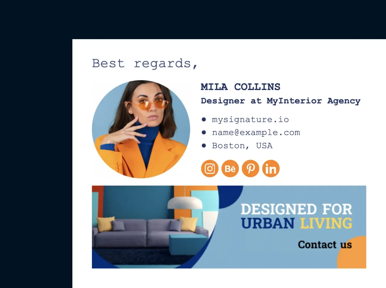 Créez une signature d'email professionnelle avec MySignature