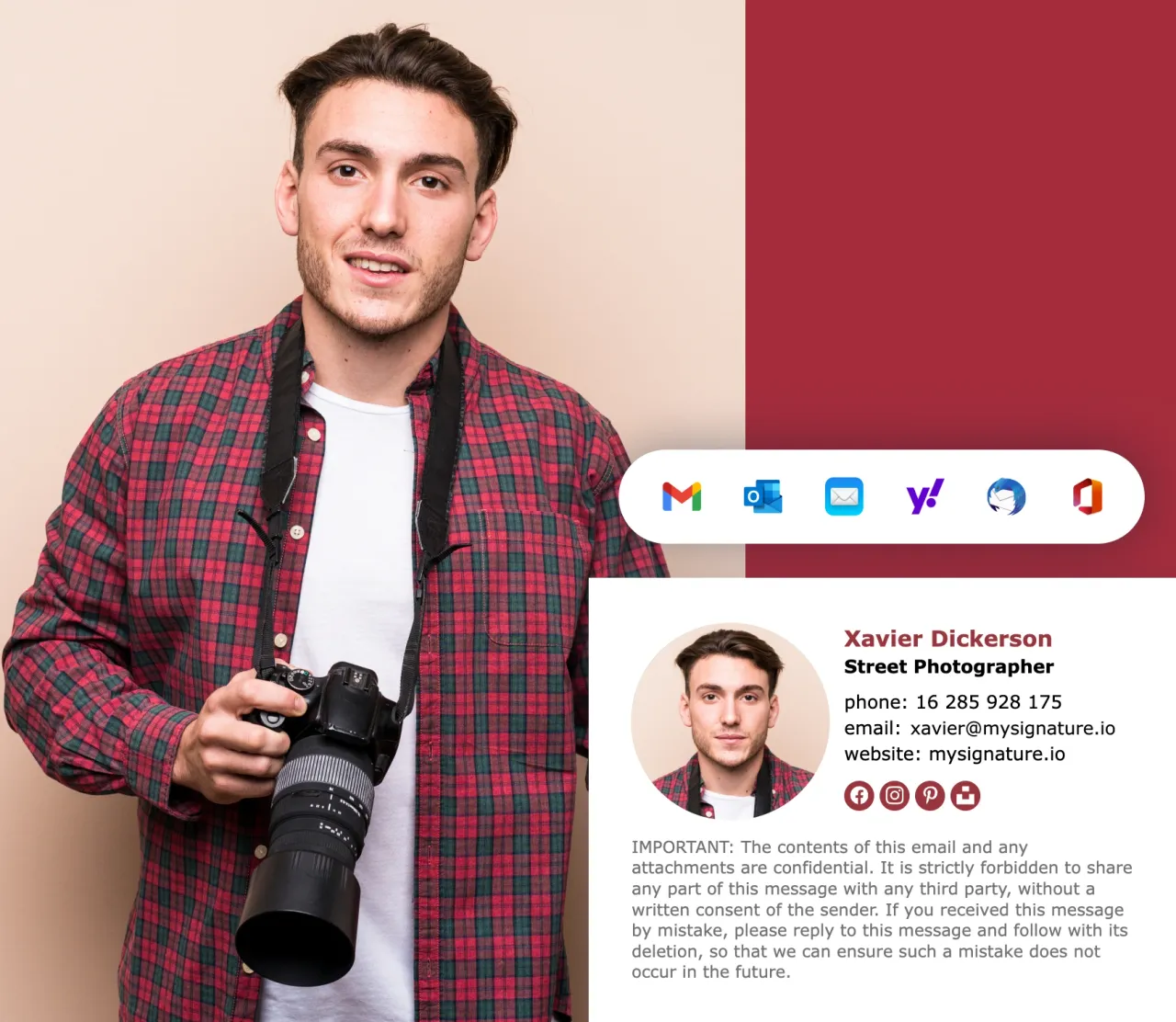 Signature d'email pour photographe : modèles et astuces
