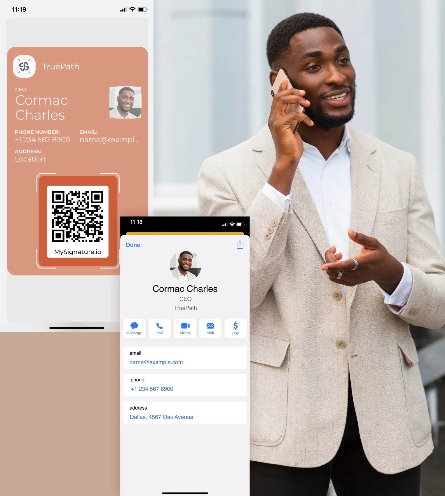 Partagez facilement vos coordonnées sans vous encombrer de cartes de visites