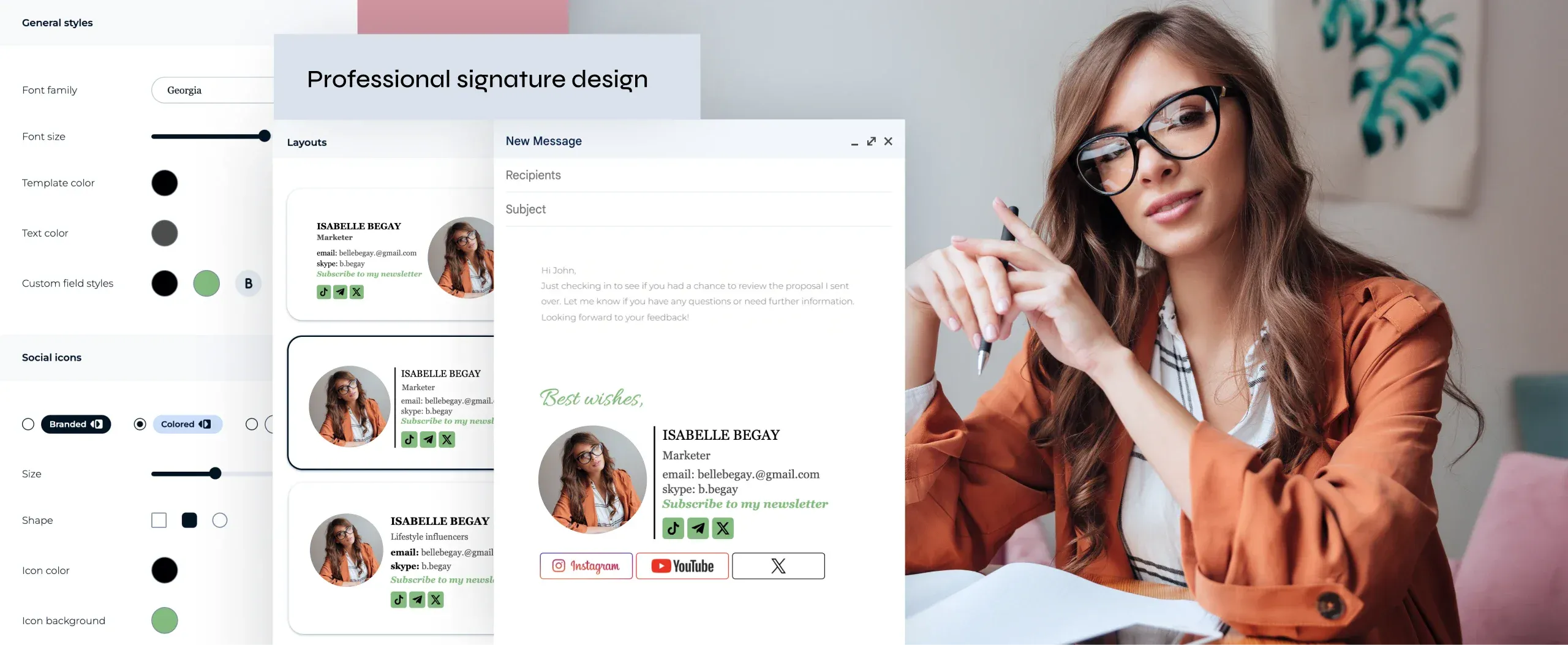 Générateur de signature d'e-mail gratuit pour booster votre marque personnelle