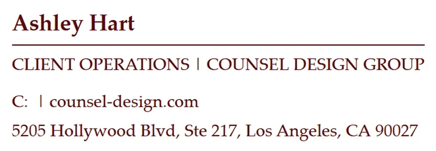 Counsel Design