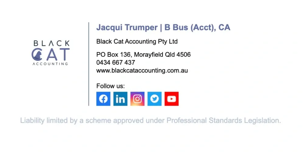 Jacqui, Black Cat Accounting