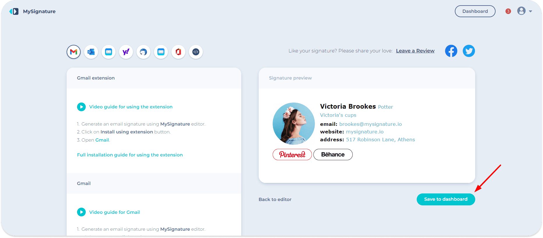email signature Gmail