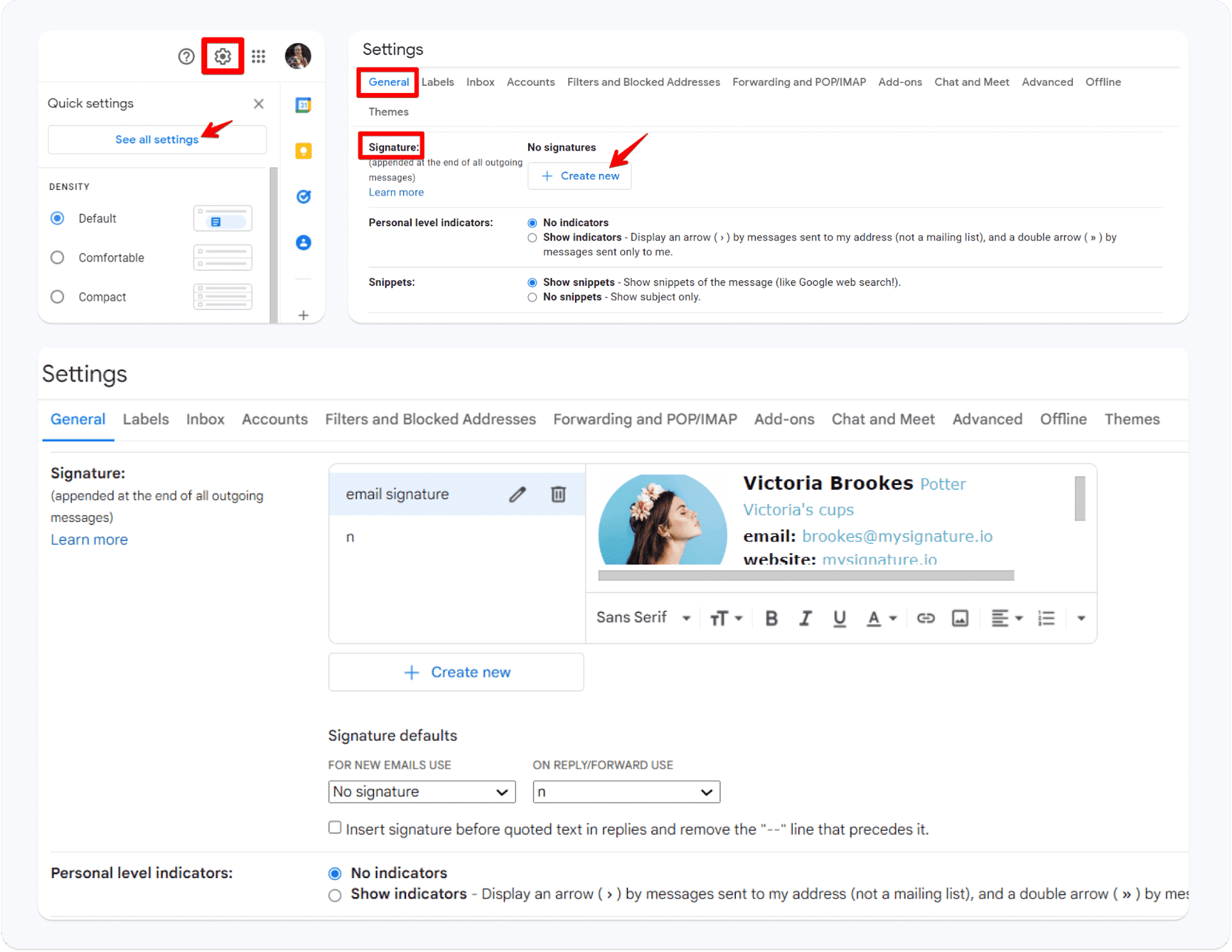 how install email signature in Gmail
