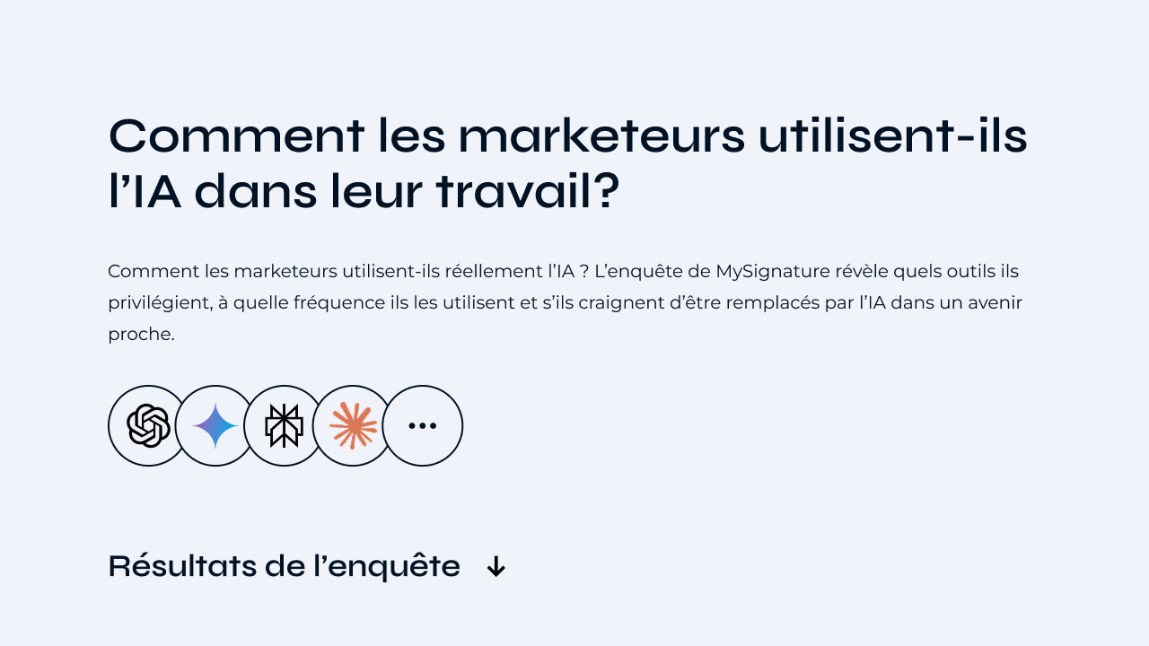 Comment les marketeurs utilisent-ils l’IA dans leur travail en 2025? Résultats de l’enquête