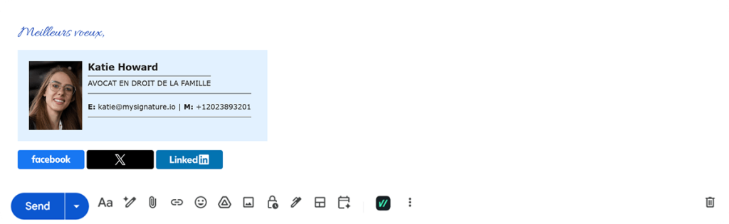 Email Signature Example