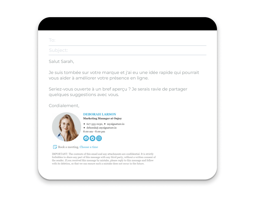La signature d’e-mail professionnelle