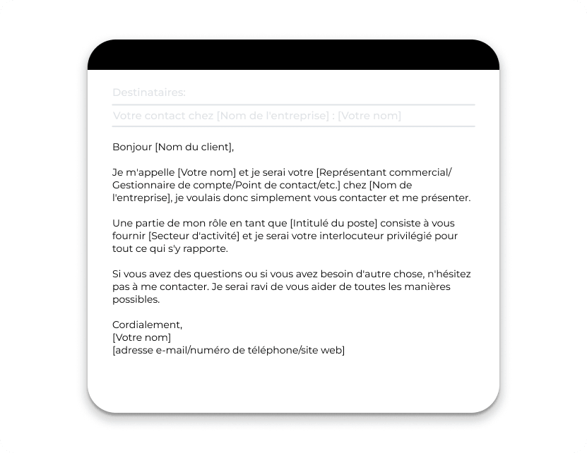 The Structure of Email together with Resume
